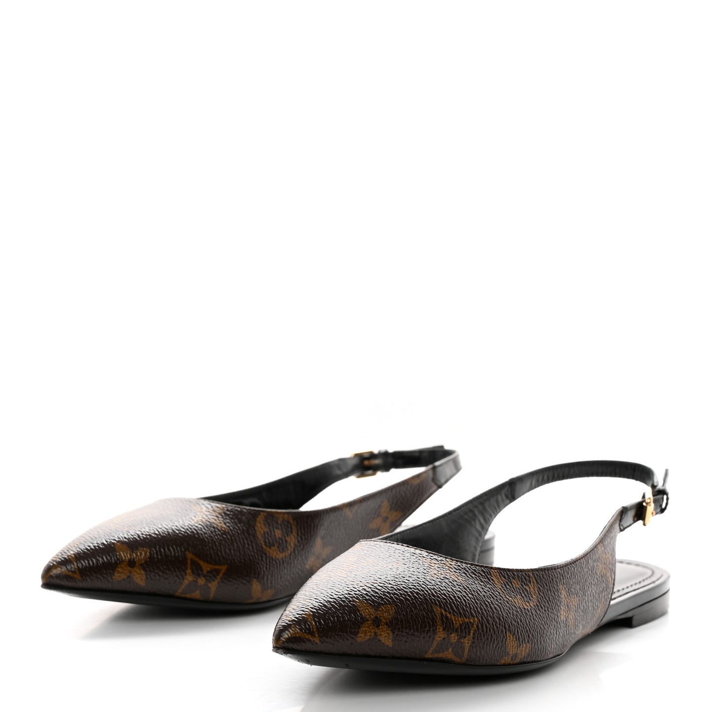 Patent Monogram Cherie Slingback Ballerina Flats 35