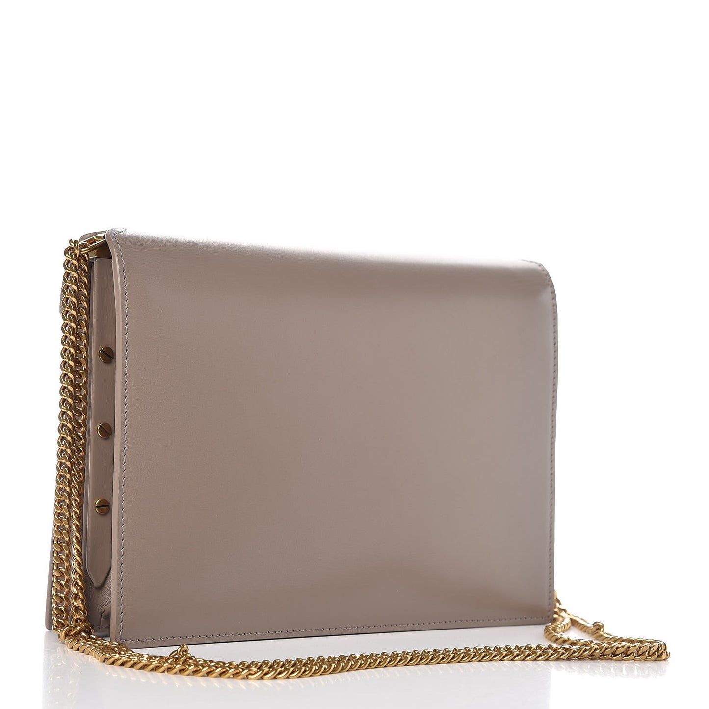 Calfskin Monogram Cassandra Clasp Bag Mink Rouge Legion