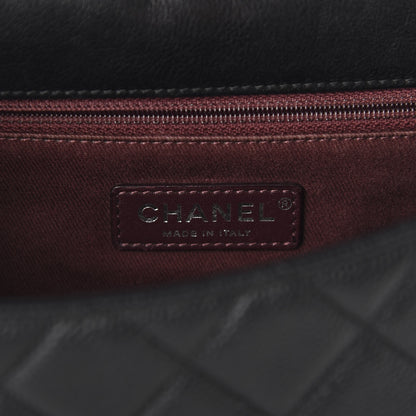 Chanel Caviar Iridescent Calfskin Quilted Medium Daily Carry Messenger Black 8 of 12