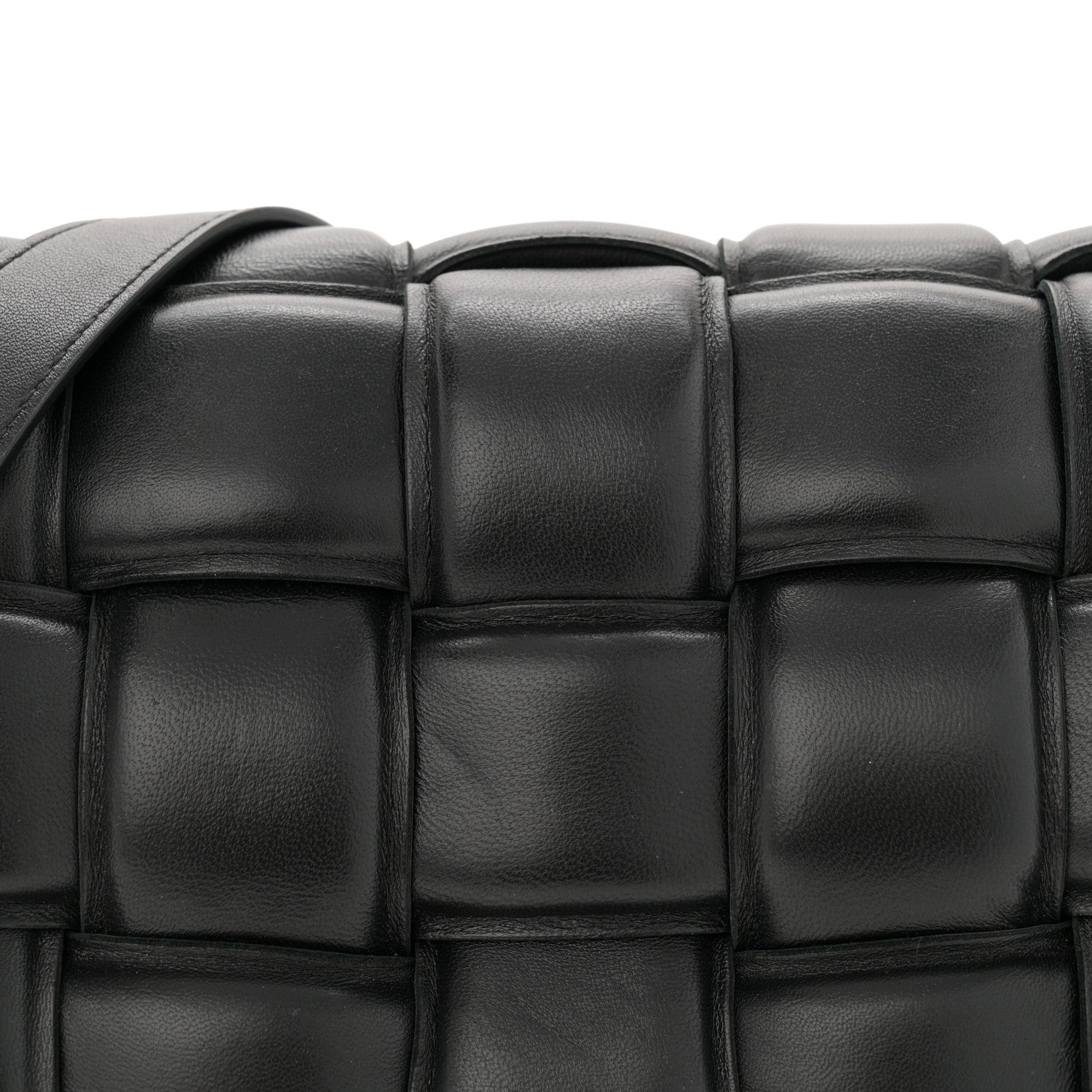Bottega Veneta Nappa Maxi Intreccio Padded Cassette Crossbody Bag Black 8 of 10