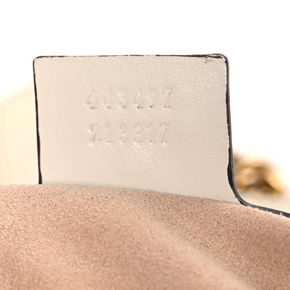 Gucci Calfskin Matelasse Small GG Marmont Shoulder Bag White 7 of 10