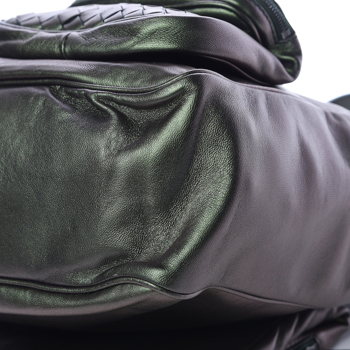 Iridescent Scarabee Multi Pocket Tote Green