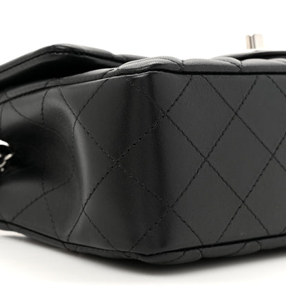 Chanel Lambskin Quilted Mini Rectangular Flap Black 10 of 11