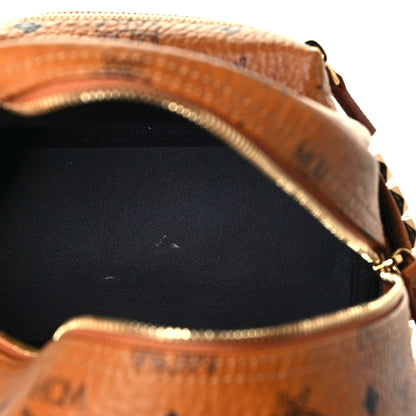 MCM Visetos Small Side Stud Stark Backpack Cognac 4 of 11