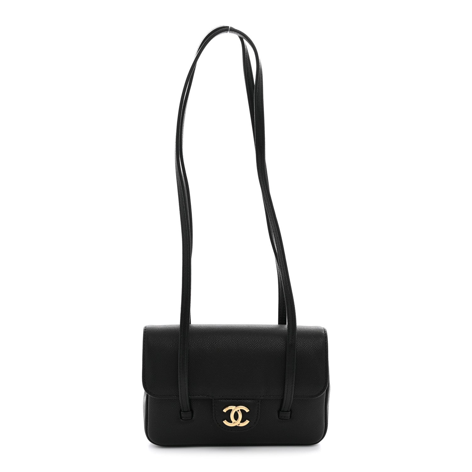 Chanel Shiny Caviar Mini Preppy Coco Shoulder Bag Black 1 of 11