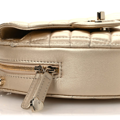 Chanel Metallic Lambskin Quilted CC In Love Heart Bag Gold 9 of 12