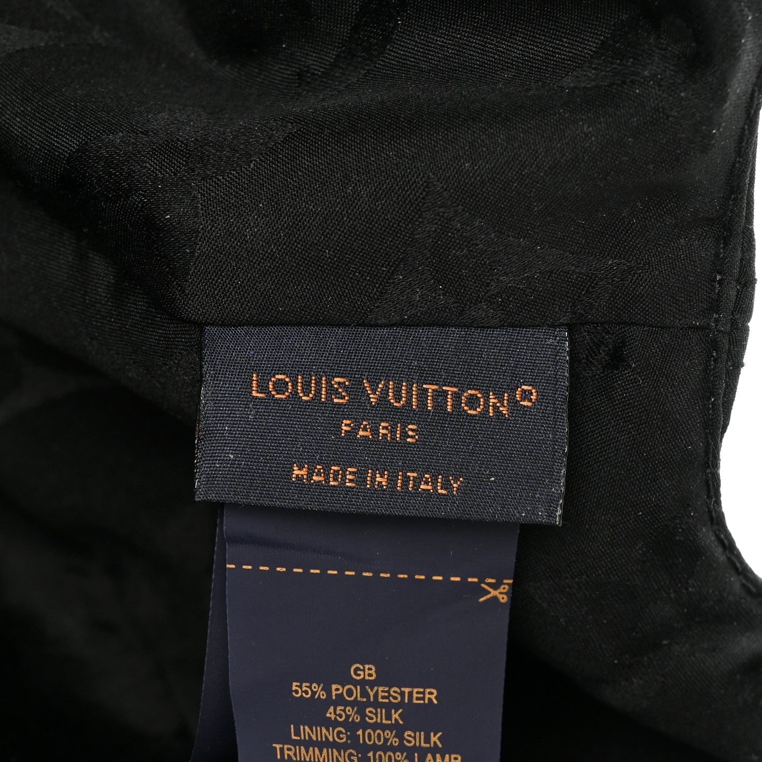 Louis Vuitton Polyester Silk Monogram LV Get Ready Cap M Black 8 of 9