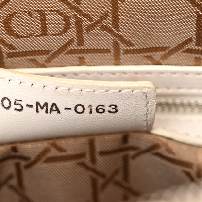 Christian Dior Lambskin Cannage Large Lady Dior White 7 of 24