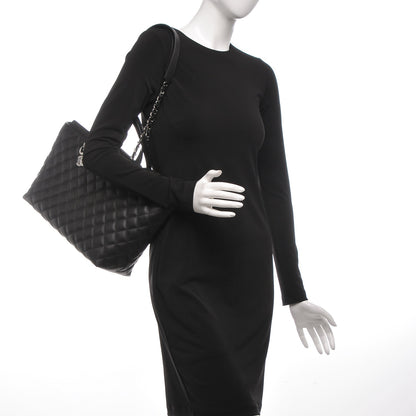 Chanel Calfskin Quilted Large Shopping Tote Black 2 of 7