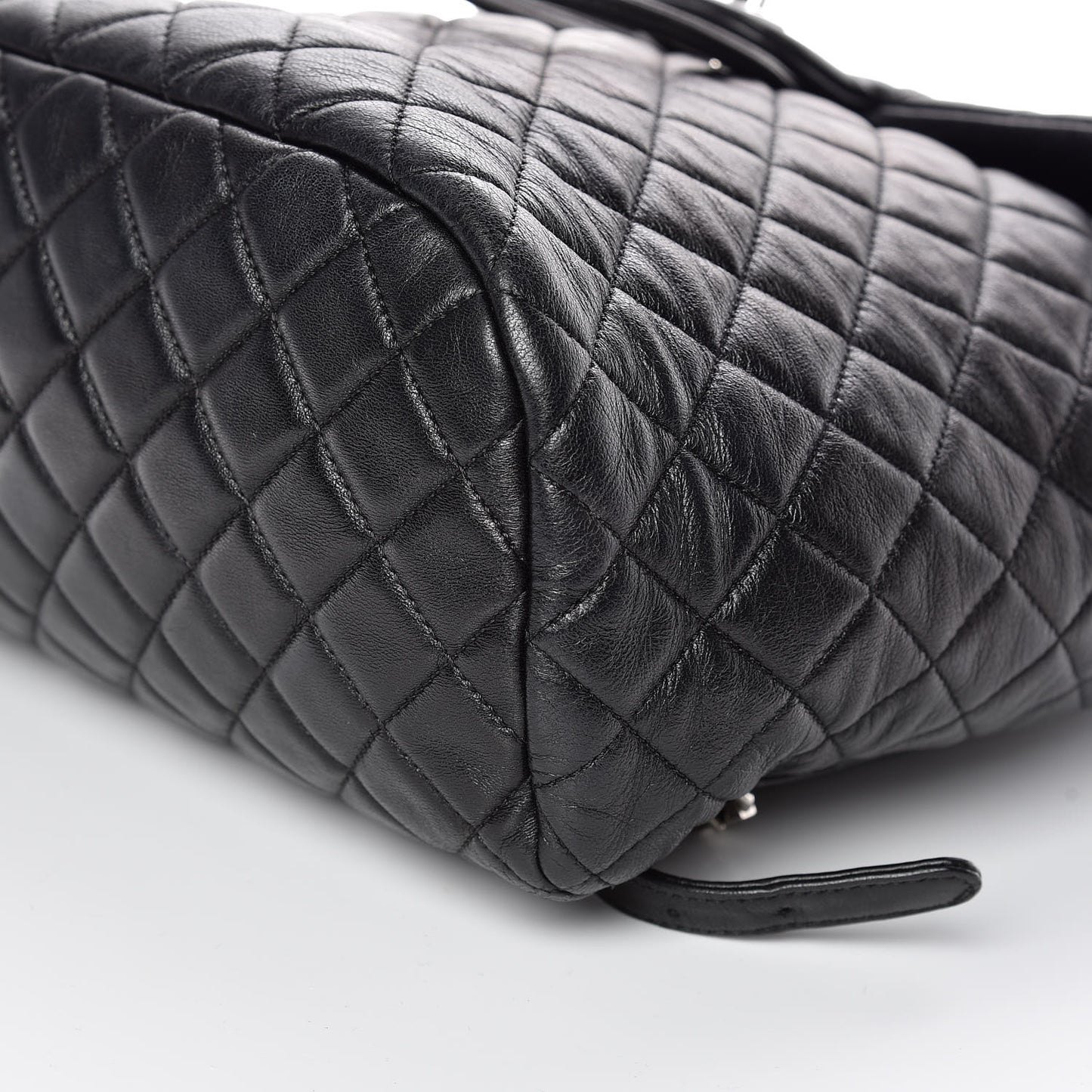 Lambskin Quilted Large Urban Spirit Backpack Black