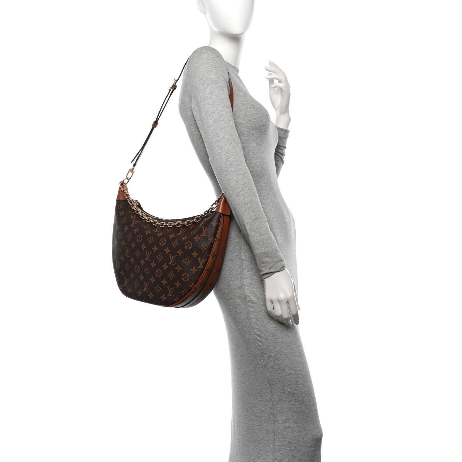 Louis Vuitton Reverse Monogram Loop Hobo 2 of 11