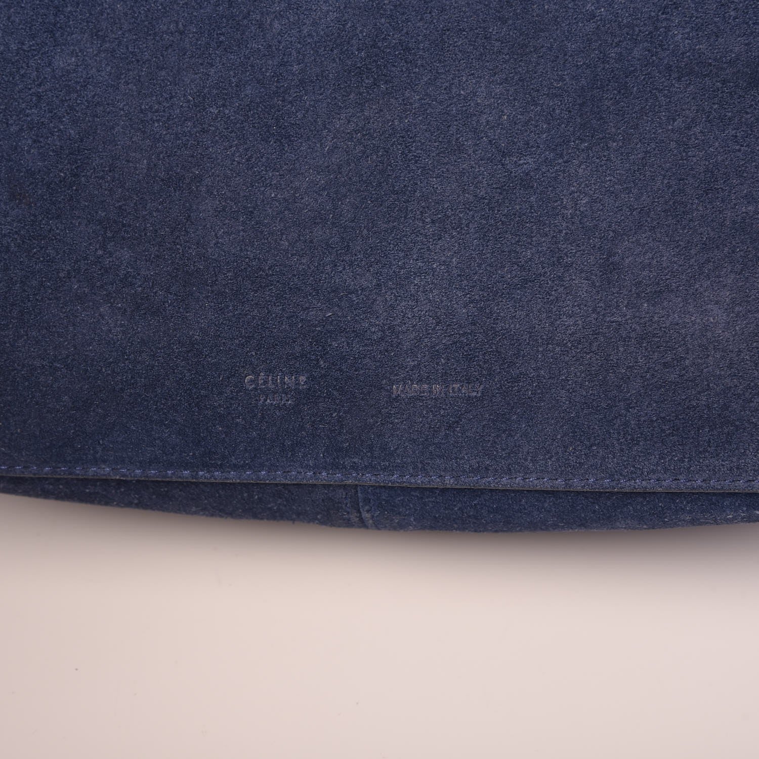 Celine Suede Medium Gourmette Ocean Blue 7 of 11