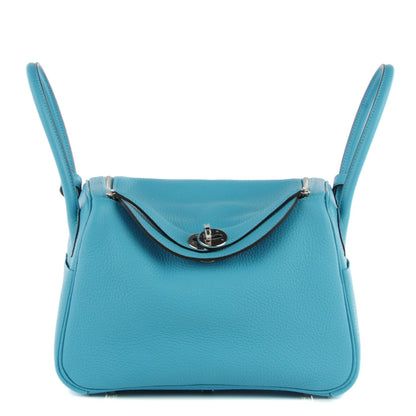 Hermes Taurillon Clemence Lindy 26 Bleu Saint Cyr 1 of 15