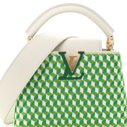 Louis Vuitton Taurillon Braided Capucines Mini Vert 7 of 11