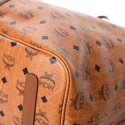 MCM Visetos Large Liz Reversible Shopper Tote Cognac 18 of 23