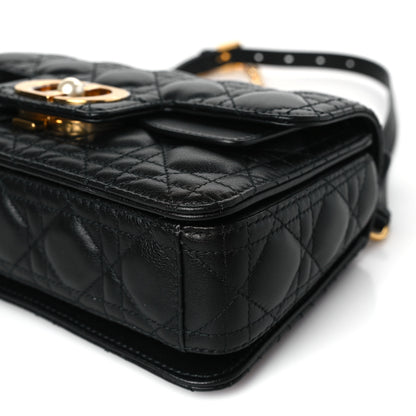 Christian Dior Calfskin Cannage Small Dior Jolie Top Handle Black 9 of 9