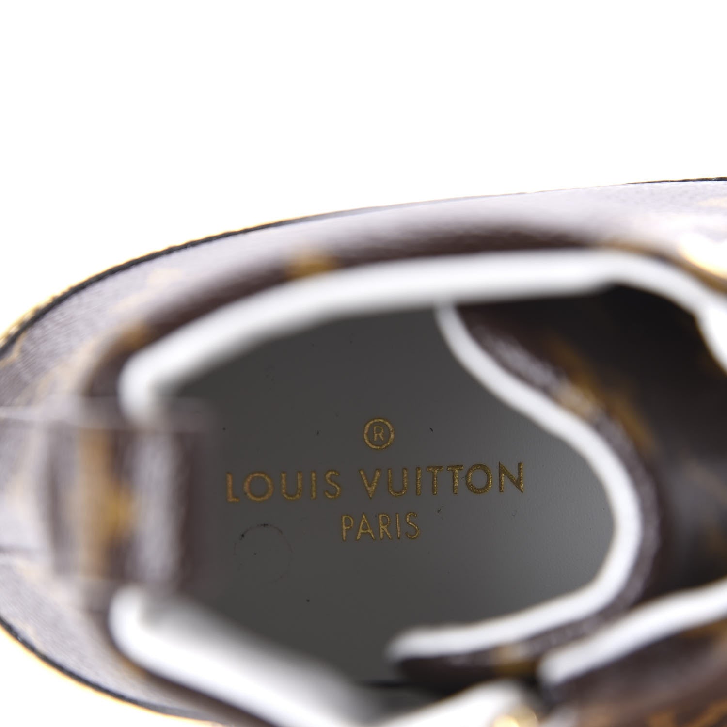 Louis Vuitton Patent Monogram Stellar Sneaker Boots 35 Gold 7 of 9