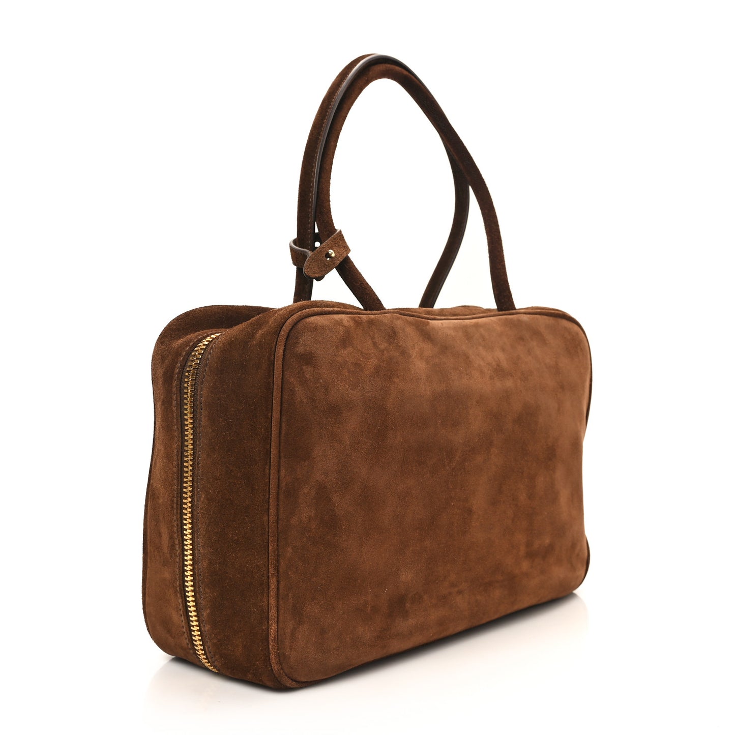 Camoscio Beau Top Handle Bag Cocoa Brown