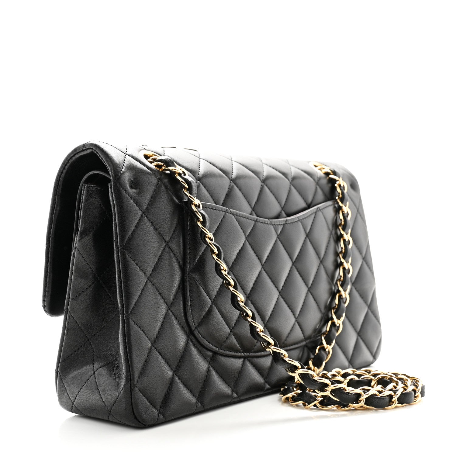 Chanel Lambskin Quilted Medium Double Flap Black 3 of 11