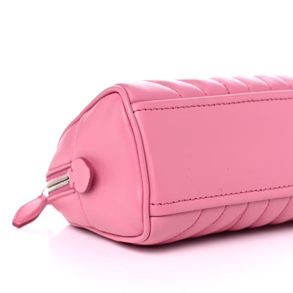 Prada Soft Calfskin Impunture Diagramme Wristlet Pouch Begonia 7 of 11