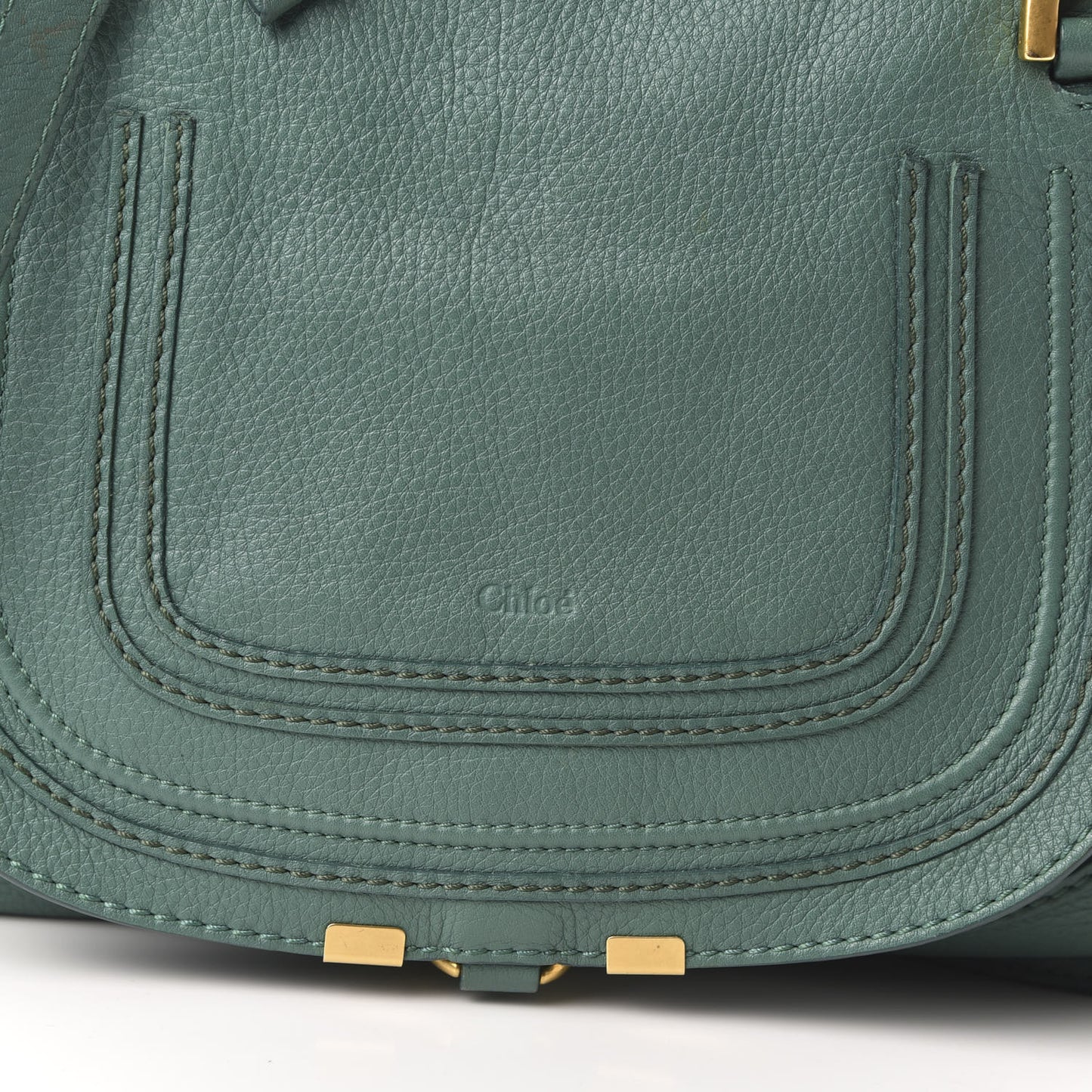 Calfskin Medium Marcie Satchel Emerald