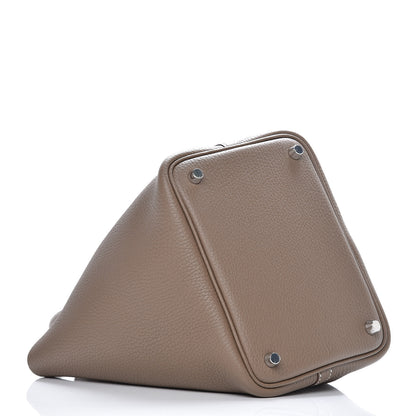 Hermes Taurillon Clemence Picotin Lock 18 PM Etoupe 4 of 9