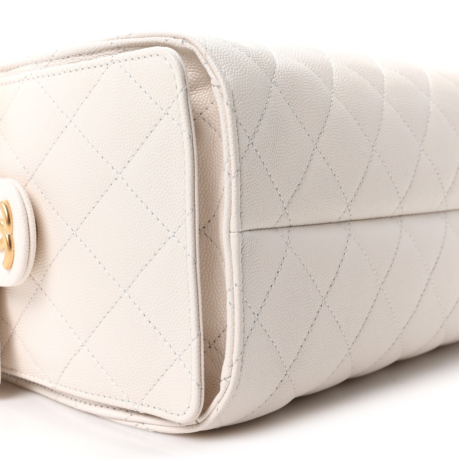 Chanel Caviar Quilted Small Chanel 25 Handbag White 9 of 11