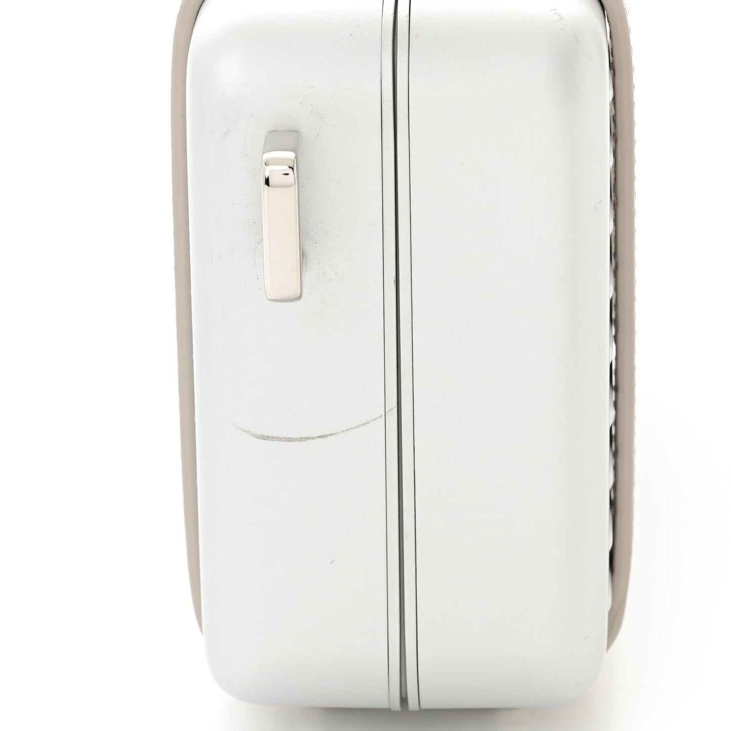 X RIMOWA Aluminum Personal Clutch On Strap Silver