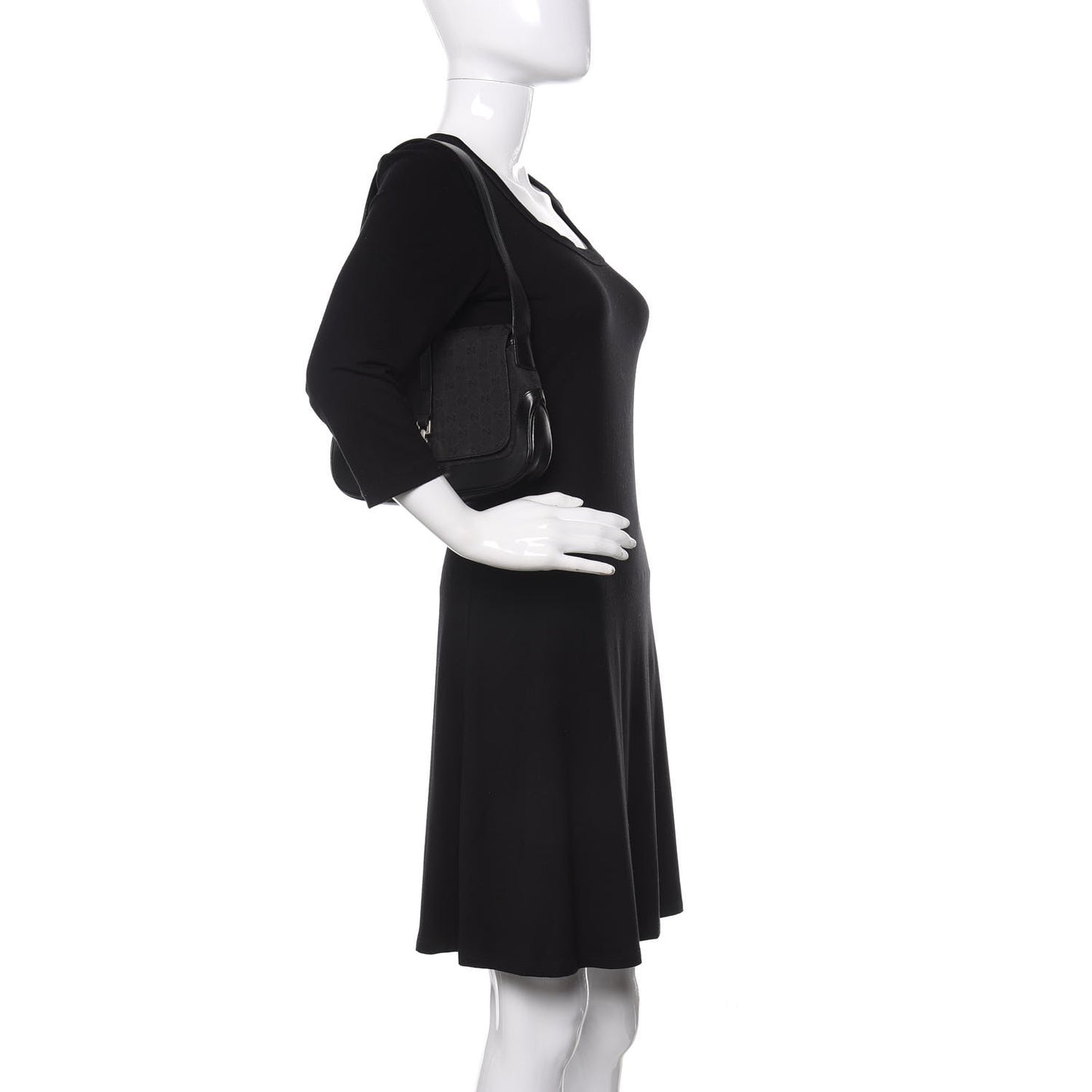 Monogram Small Jackie O Hobo Black