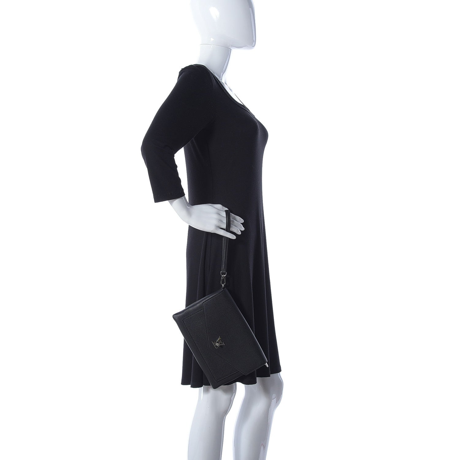 Louis Vuitton Soft Calfskin My Lockme Pochette Black 3 of 10