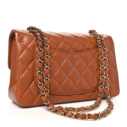 Chanel Caviar Quilted Small Double Flap Light Brown 3 of 11