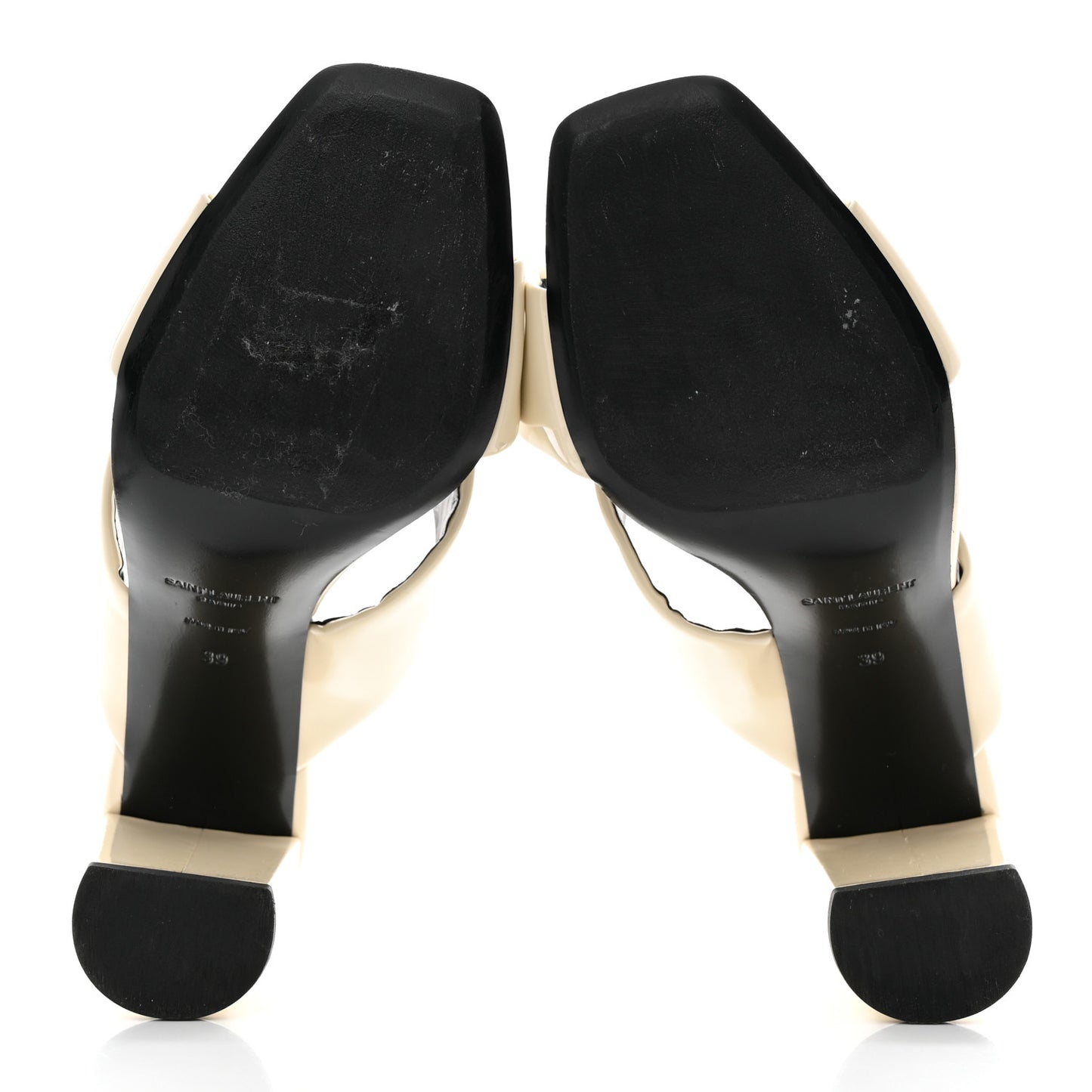 Patent Calfskin LouLou Mules 39 Neutro
