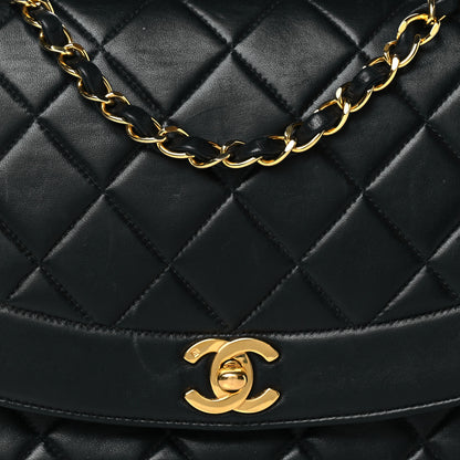 Chanel Lambskin Quilted Medium Single Flap Black 7 of 9