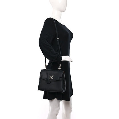 Louis Vuitton Calfskin Lockme Ever BB Black 2 of 8