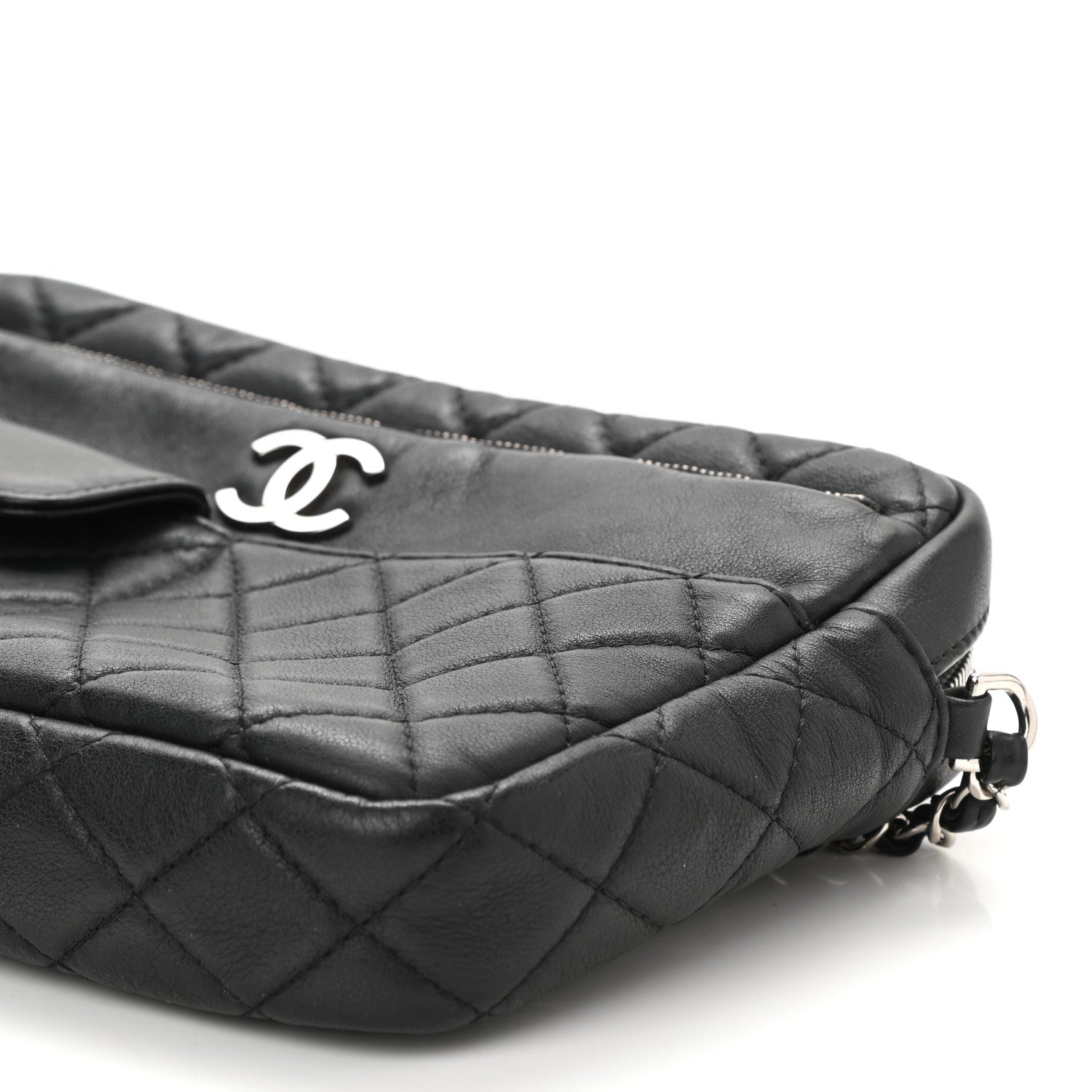 Chanel Calfskin Quilted Ultra Pocket Camera Case Black 10 of 10