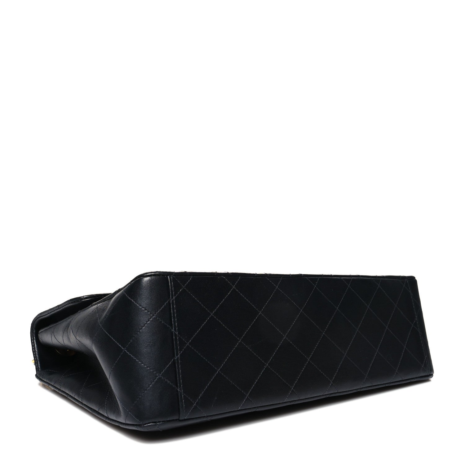 Chanel Lambskin Quilted XL Jumbo Single Flap Black 4 of 11