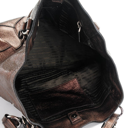 Prada Vitello Daino Mordore Shoulder Bag Antico 5 of 9