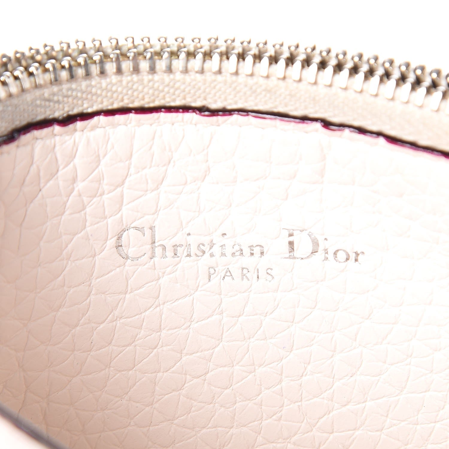 Christian Dior Bullcalf Tri-color Diorissimo Card Holder Navy Blue White 6 of 7