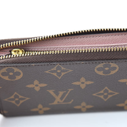 Louis Vuitton Monogram Clemence Wallet Rose Ballerine 8 of 9