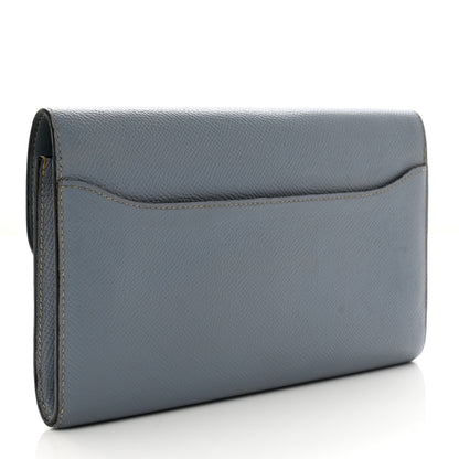 Hermes Epsom Constance Long Wallet Bleu Lin 4 of 8