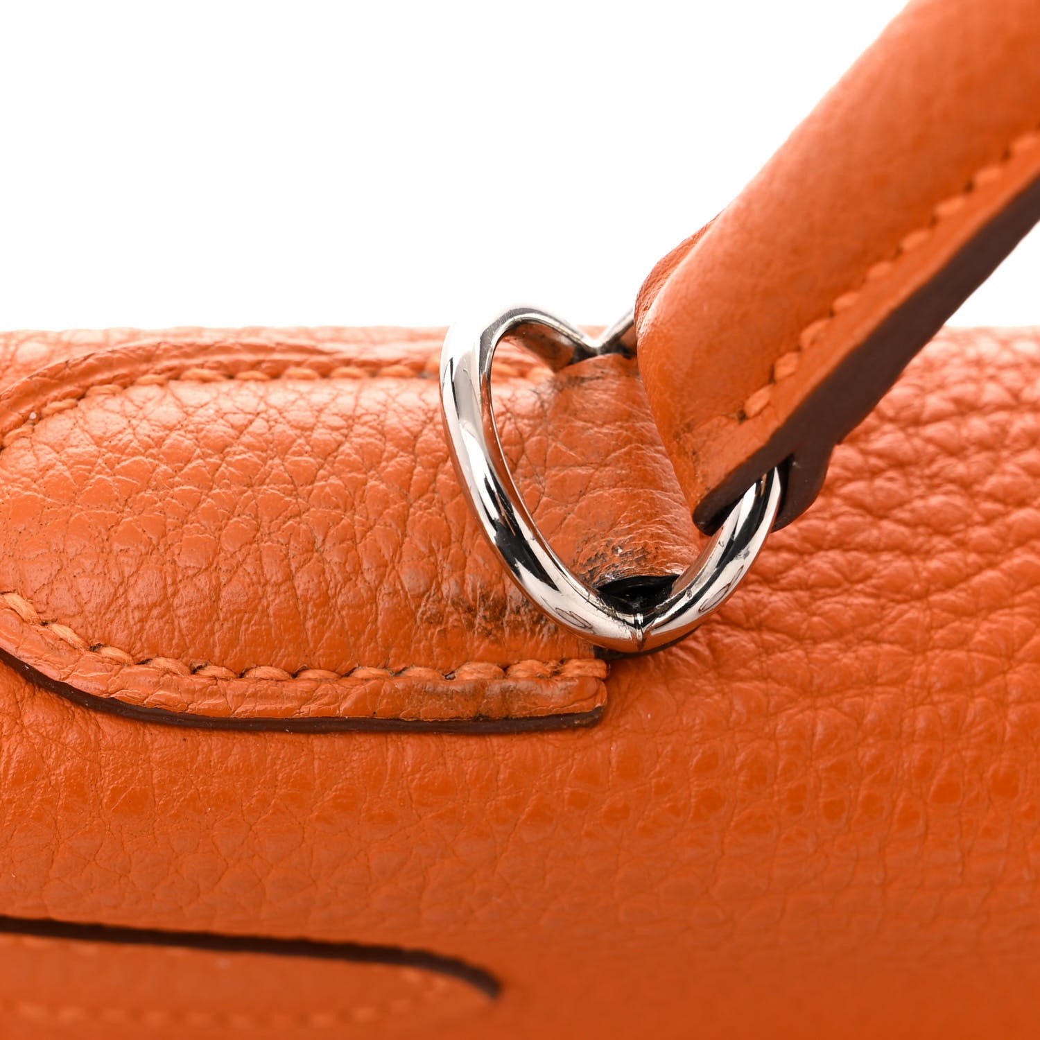 Hermes Togo Kelly Retourne 32 Orange 15 of 15