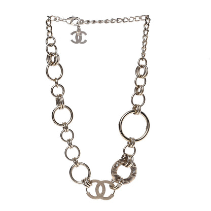 Chanel Crystal Chain CC Short Necklace Gold 3 of 4