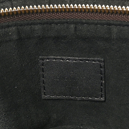 Louis Vuitton Monogram Flower Zipped Tote MM Black 7 of 9