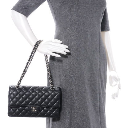 Chanel Caviar Quilted Medium Double Flap Black 2 of 8