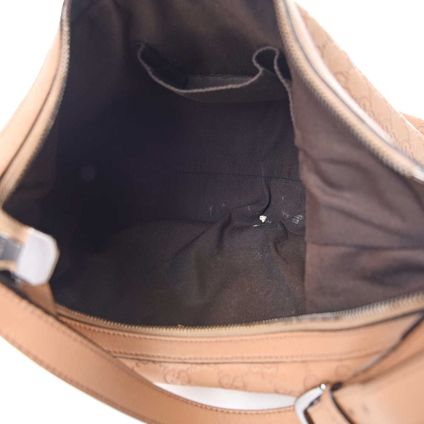 Guccissima GG Charm Hobo Beige