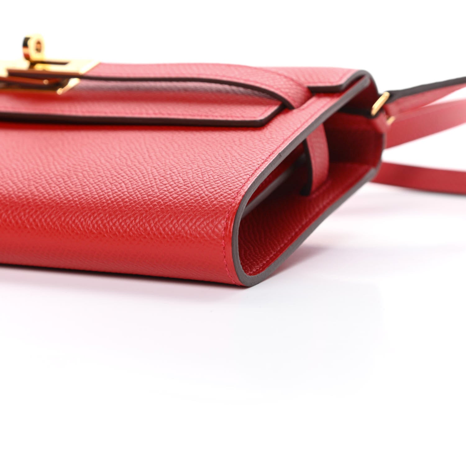 Hermes Epsom Kelly Wallet To Go Rouge Casaque 7 of 11