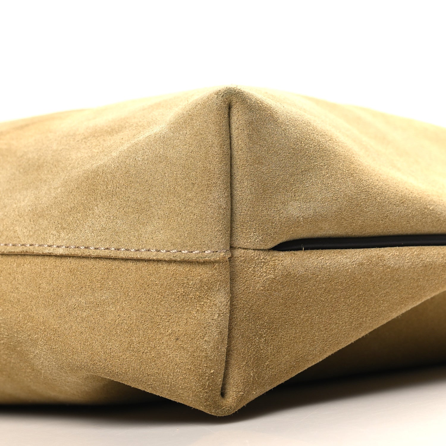 Loewe Suede Calfskin Large Flamenco With Chain Gold 9 of 9