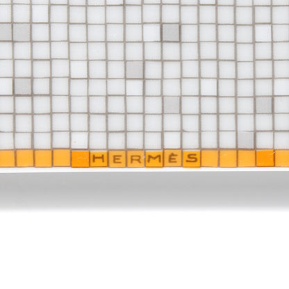Hermes Porcelain Mosaique au 24 Square Plate Gift Box 3 of 11