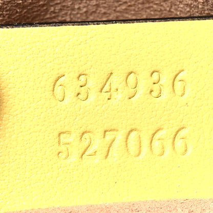 Gucci Calfskin Matelasse Mini GG Marmont Chain Shoulder Bag Banana 7 of 10