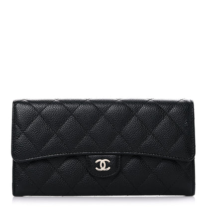 Chanel Caviar Quilted Large Flap Wallet Black 1 of 12